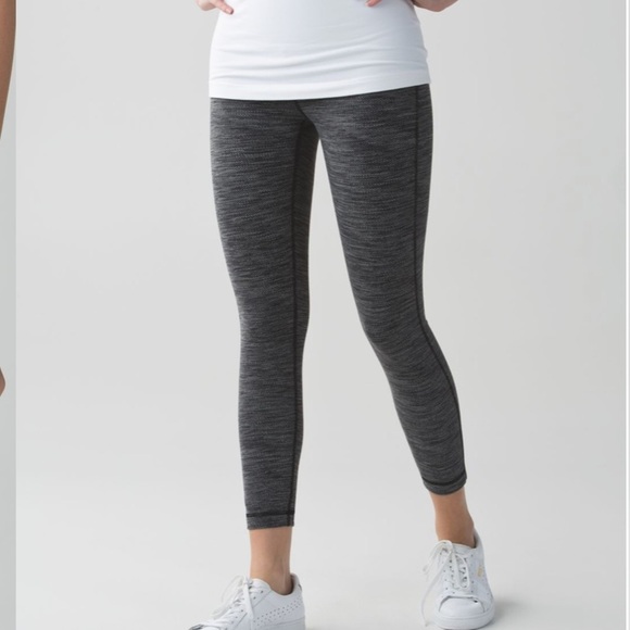 Lululemon High Times Pant Diamond Jacquard Space Dye Black Slate 4 - Picture 11 of 16